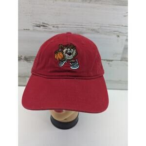 Looney Tunes Taz Tasmanian Devil Strapback Adjustable Dad‎ cap hat Red OSFM